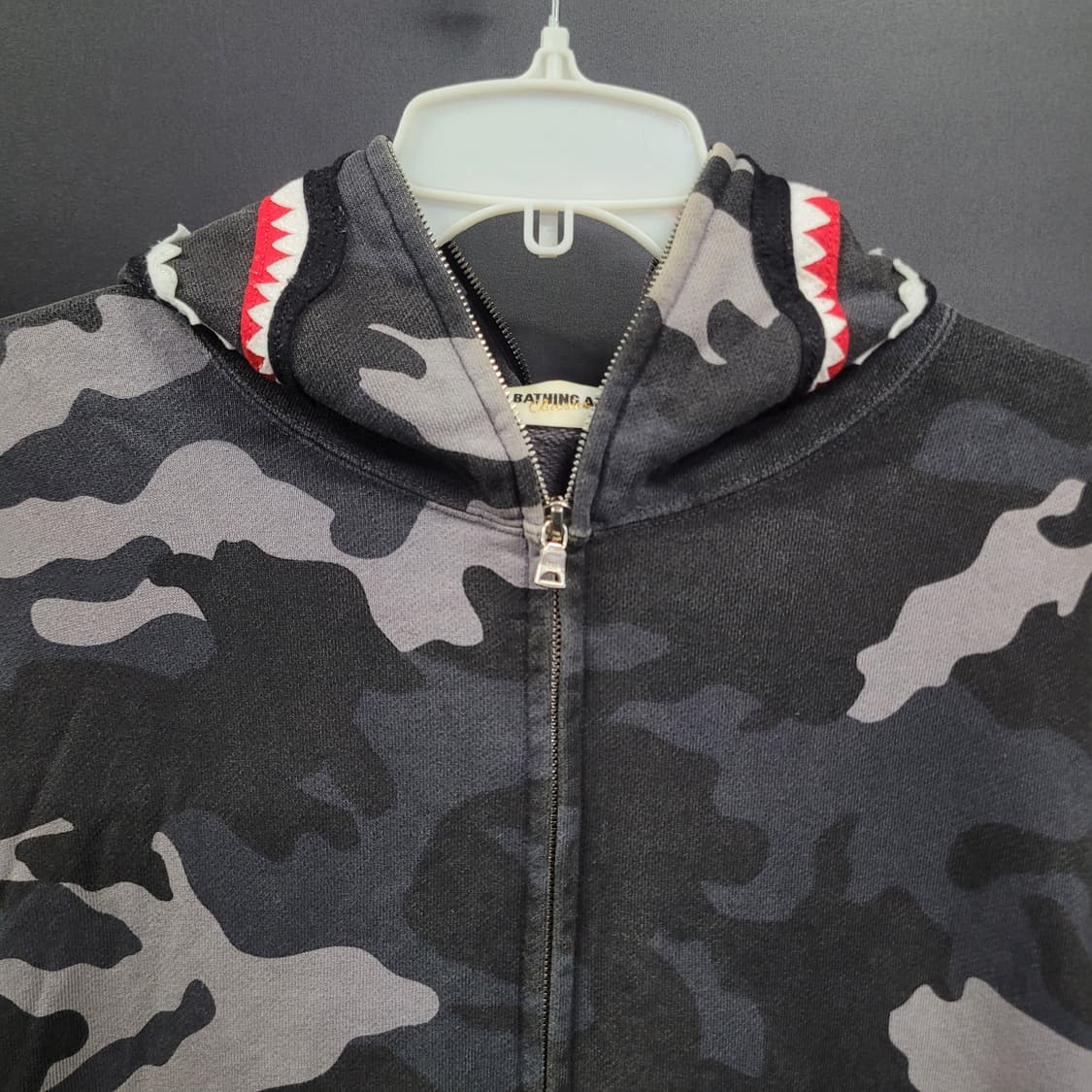 베이프 빈티지 블랙 흑계 시티 카모 샤크 후드 A Bathing Ape 상품이미지2