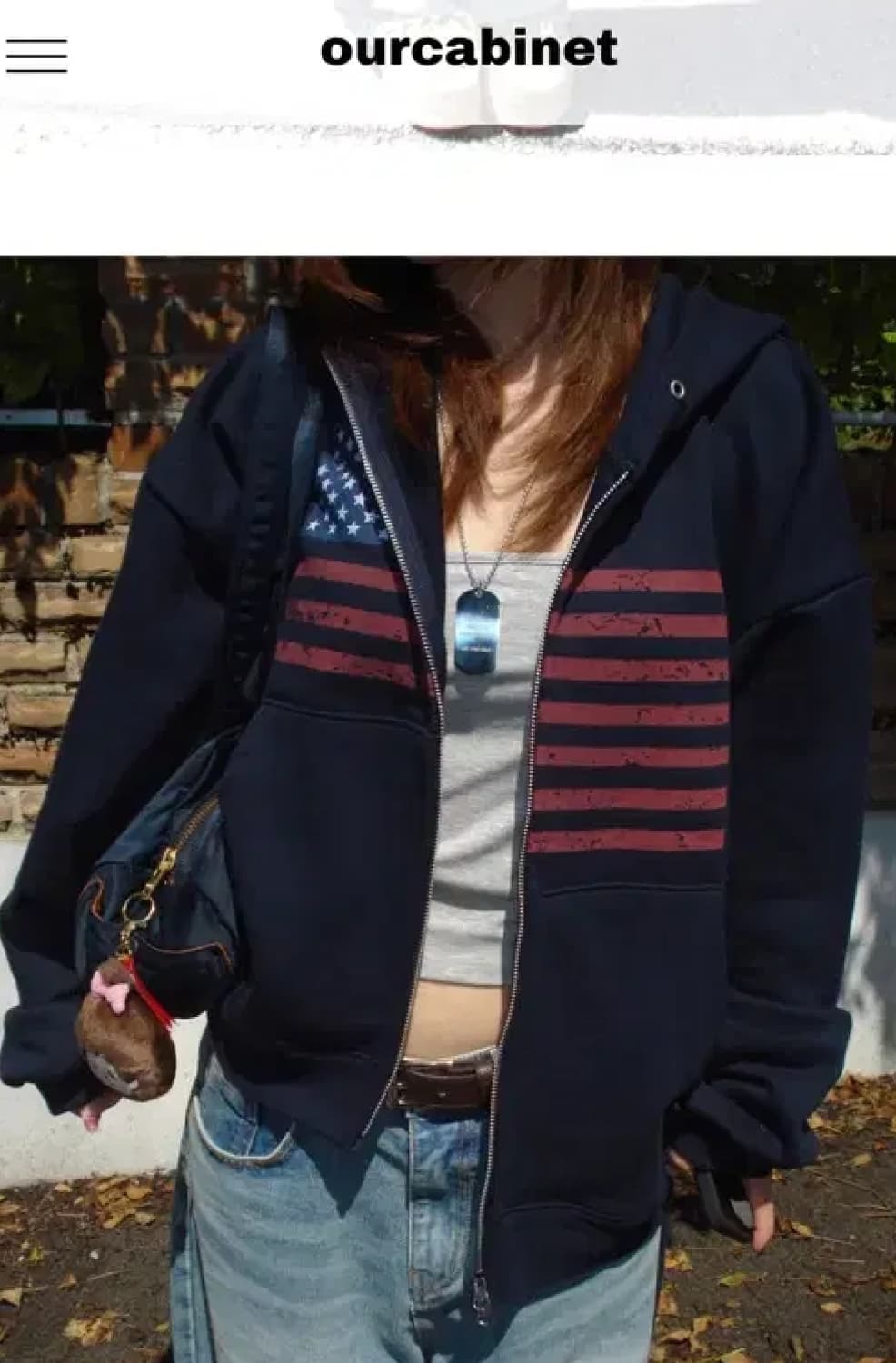 아워캐비넷 성조기 후드집업  상품이미지2