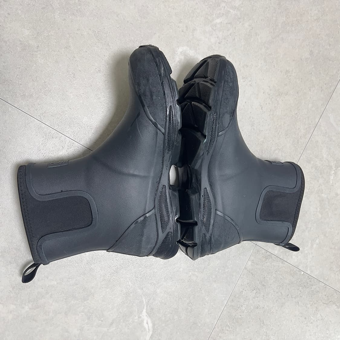 (1회착 우체국 택포가격) 야세 스포티 숏 레인부츠 블랙 280 상품이미지3