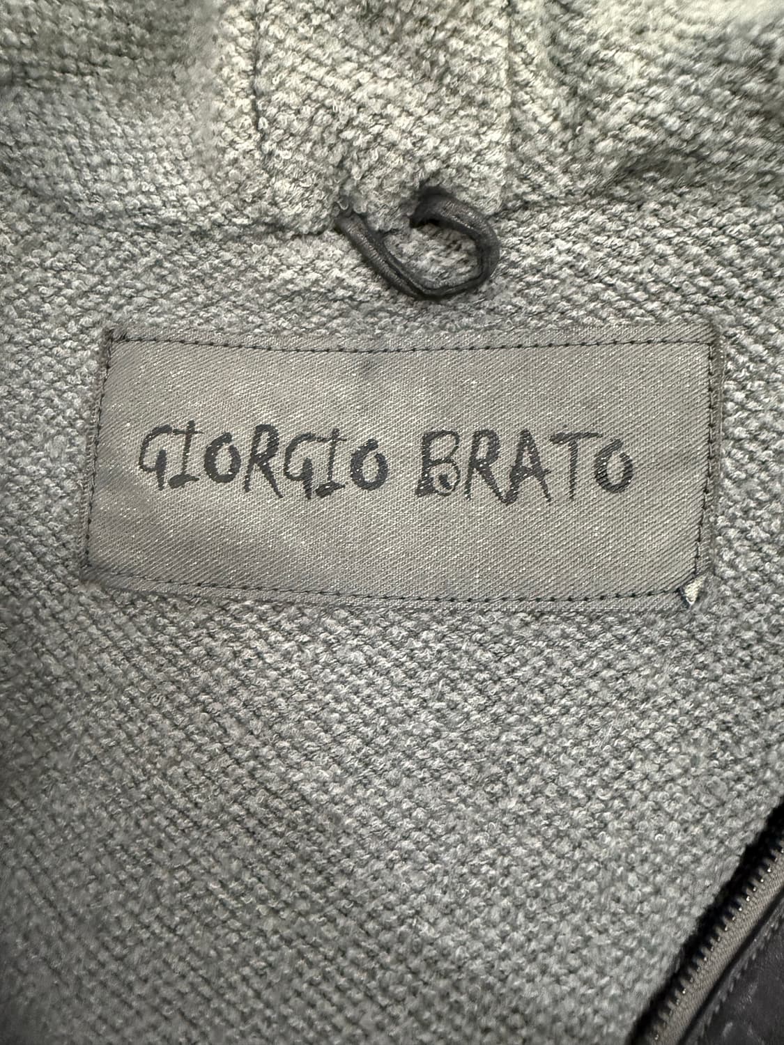 GIORGIO BRATO 조르지오 브라토 후드 가죽 자켓 50사이즈 상품이미지4