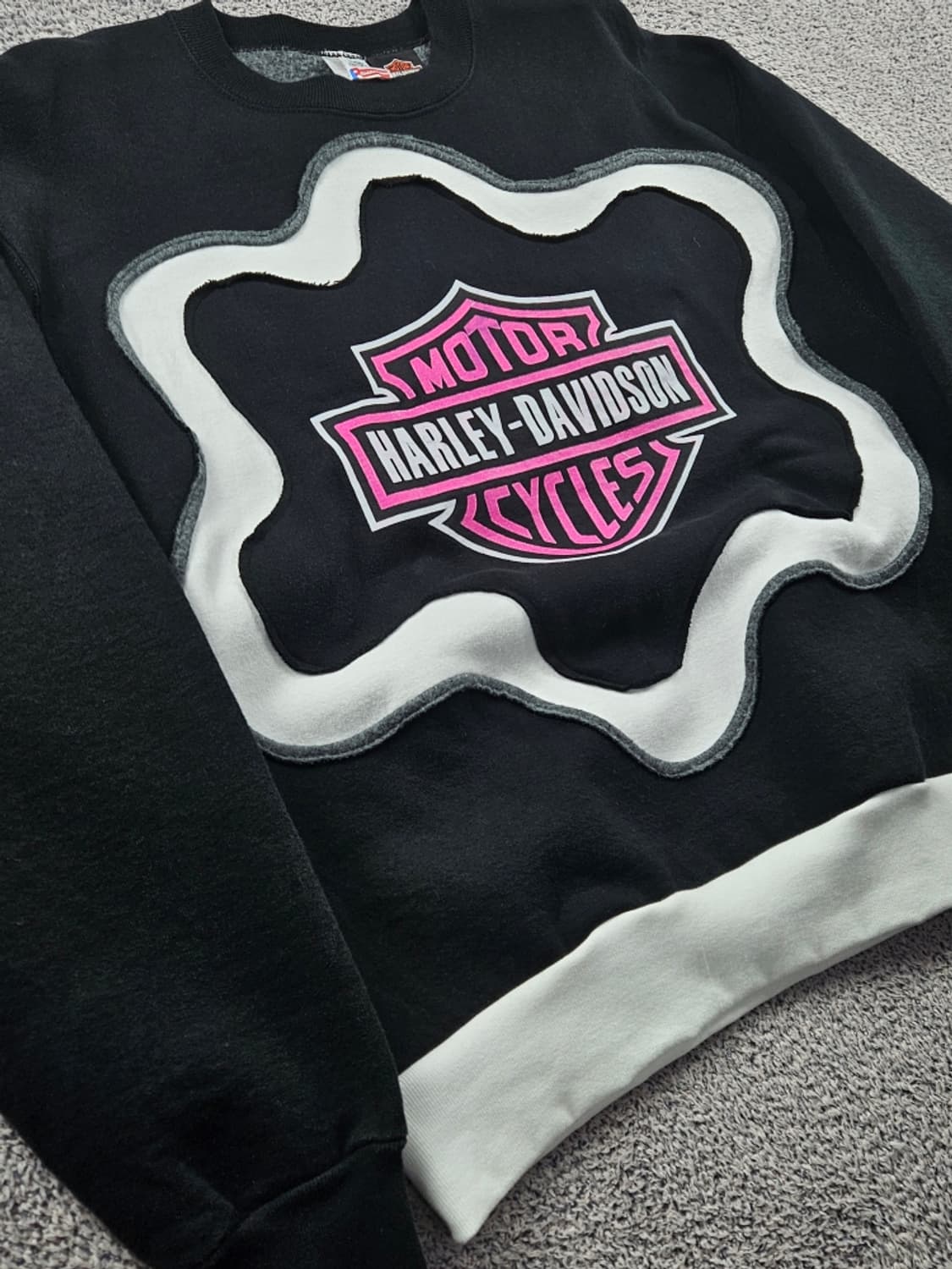 할리데이비슨X프룻오브더룸 아플리케 커스텀 맨투맨 ( L ) / 9342 상품이미지3