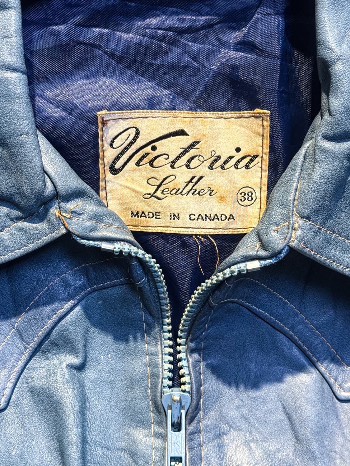 Victoria Leather – 70’s~80’s Blue Leathe 상품이미지8