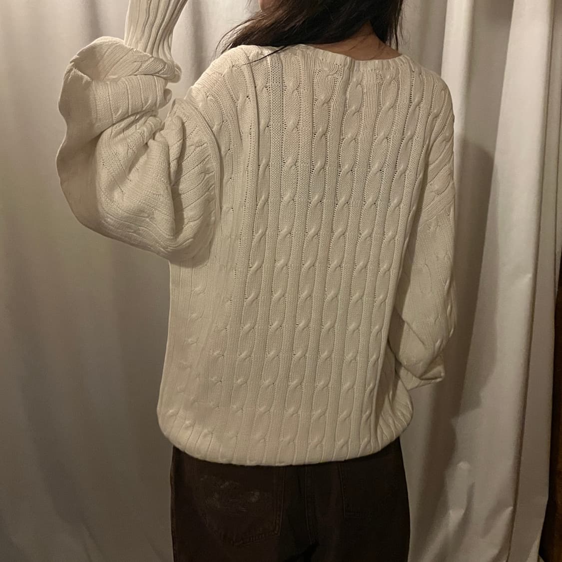 폴로랄프로렌 케이블 니트 아이보리 상품이미지3