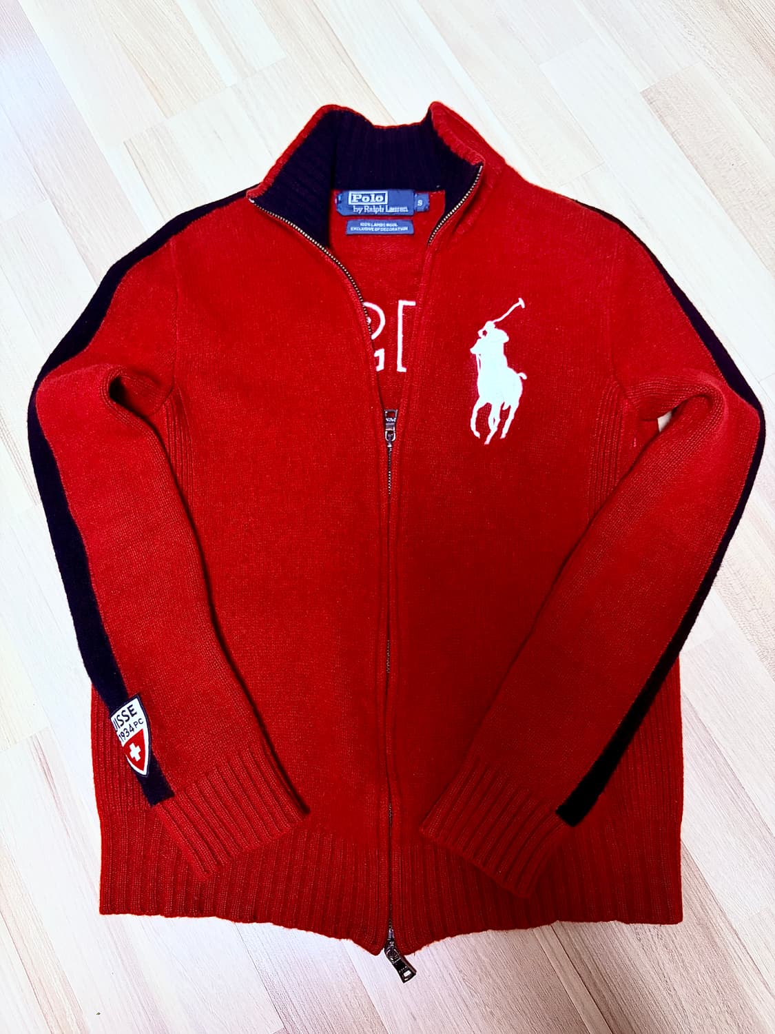 폴로 스위스 램스울 투웨이 집업 상품이미지1