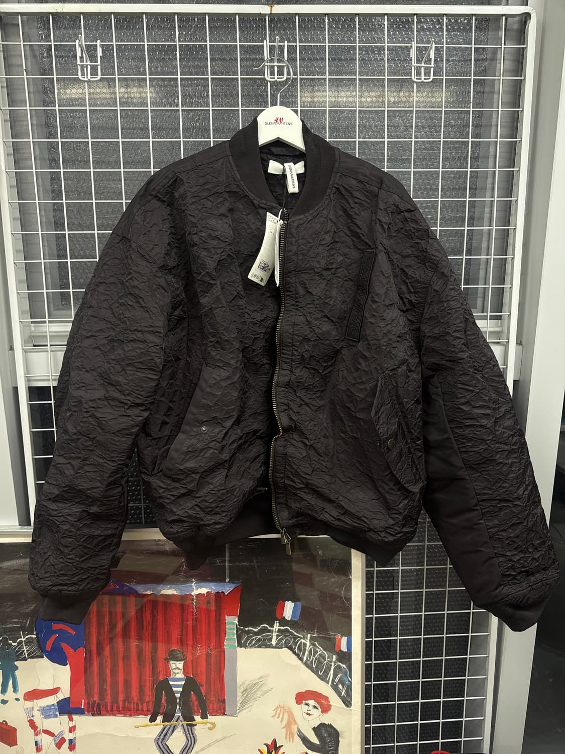 H&M 글렌마틴스 포일드봄버자켓 L 상품이미지1