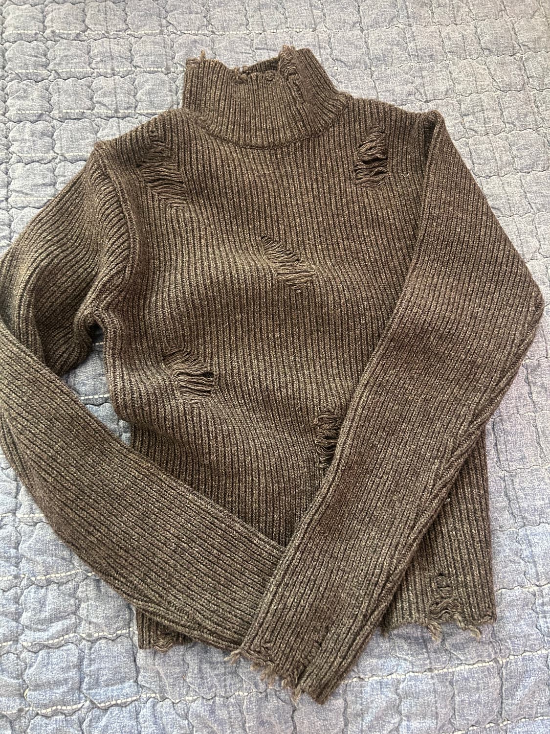 다이애그널 damage poloneck knit 상품이미지5