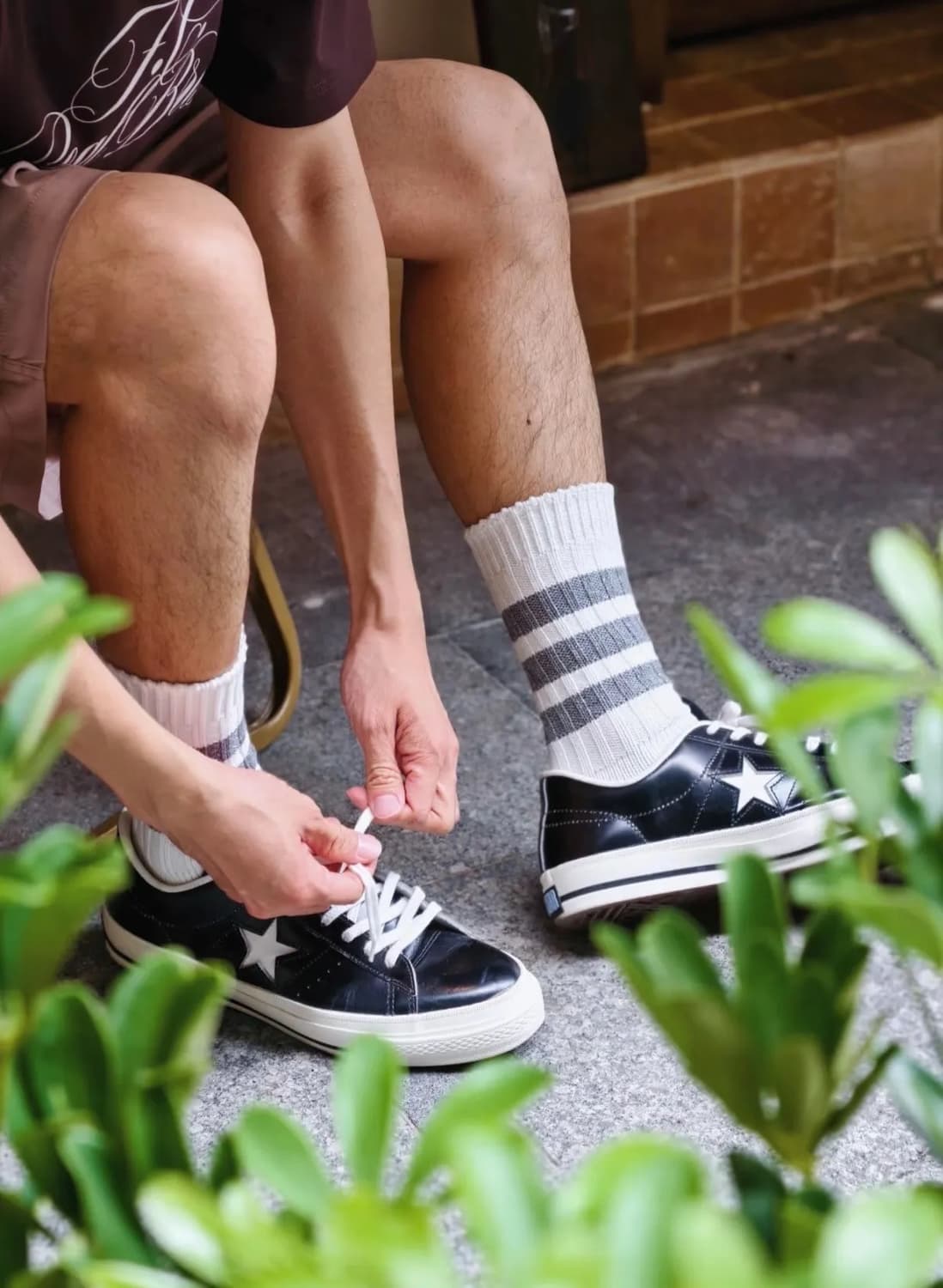 코르티스 주훈 컨버스 원스타 유광 레더 로우 상품이미지9