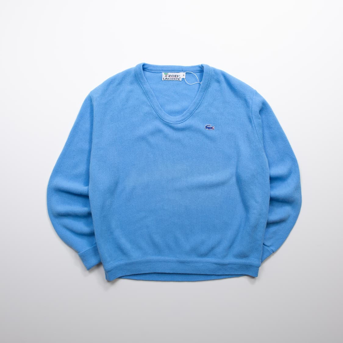 60s IZOD 라코스테 아크릴 브이넥 니트 스카이블루 상품이미지1