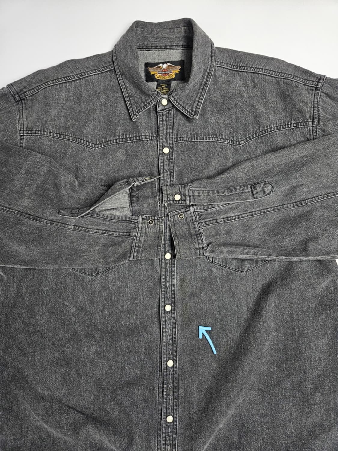할리데이비슨 블랙데님셔츠 ( 2XL ) / 9374 상품이미지7