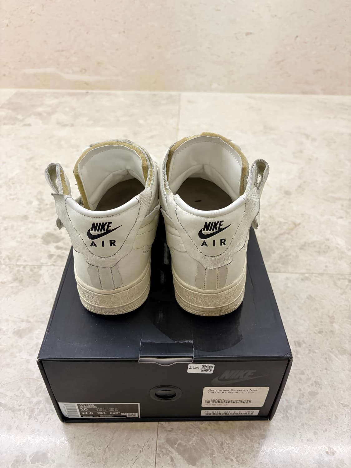 꼼데가르송 옴므 플러스 에어포스 미드 화이트 280 상품이미지2