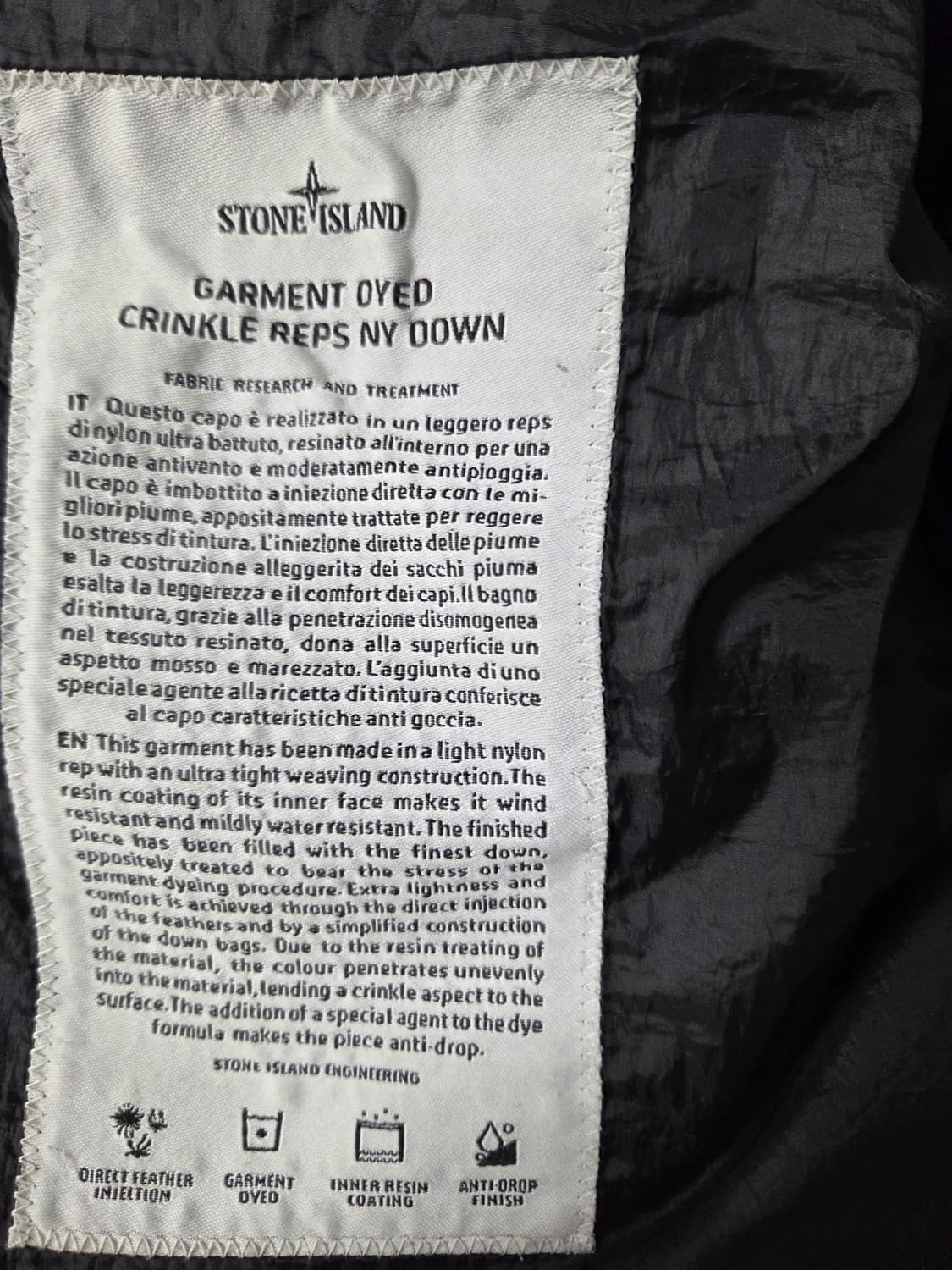 스톤아일랜드 19fw 클링클립스 패딩 상품이미지5