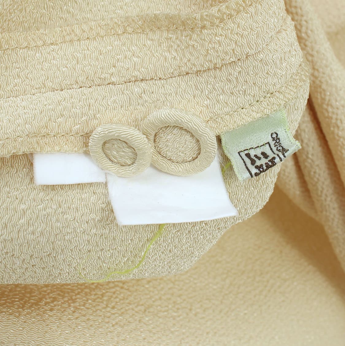 일본빈티지 옐로우 스티치 자수 반팔 블라우스 상품이미지6