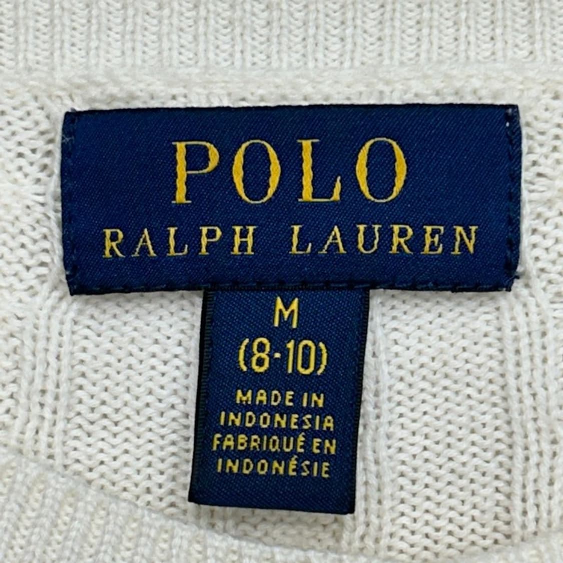 폴로랄프로렌 블랙라벨 아이보리 케이블 코튼 가디건 M 상품이미지5