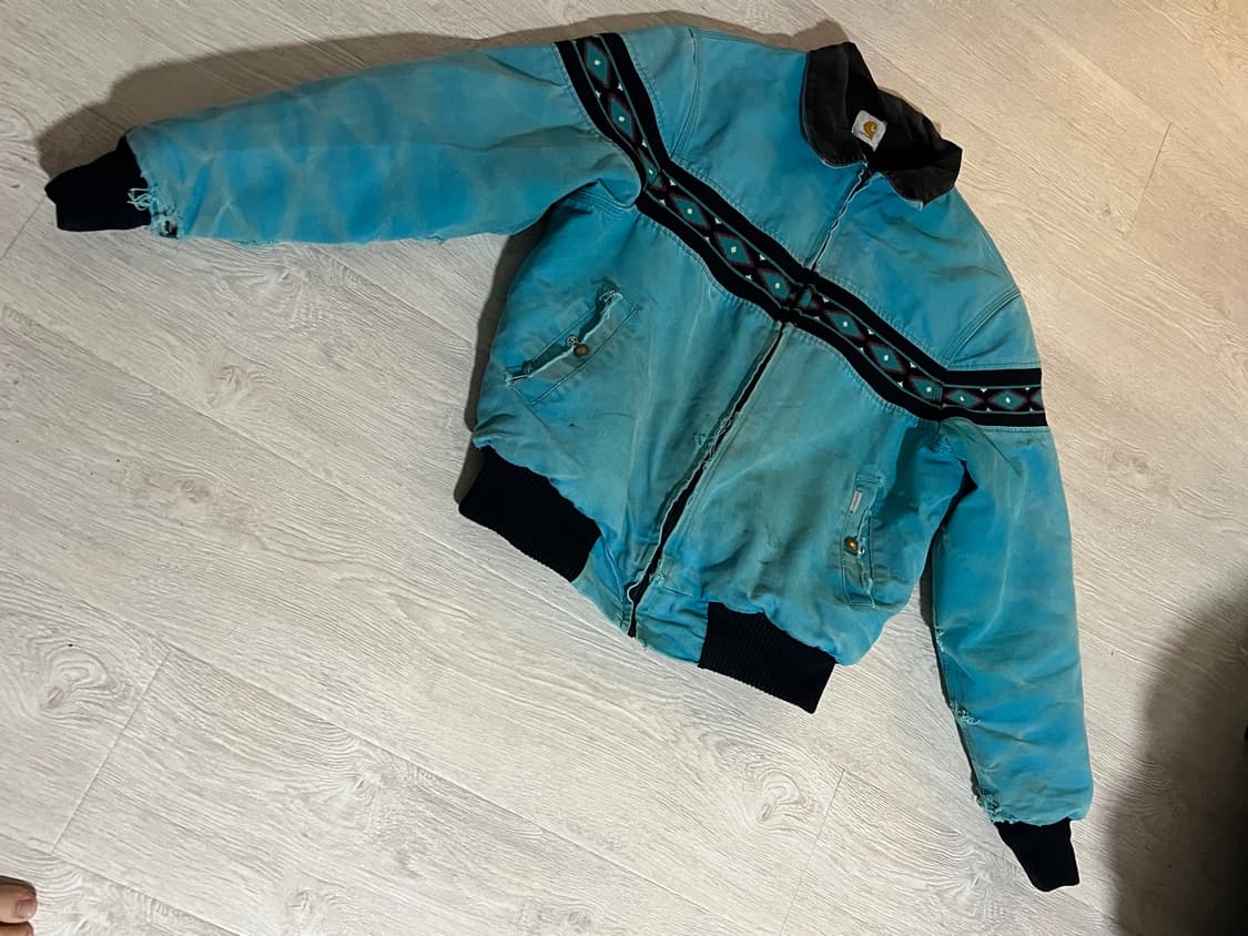 90s 칼하트 아즈텍 JQ441 터콰이즈 105 상품이미지4