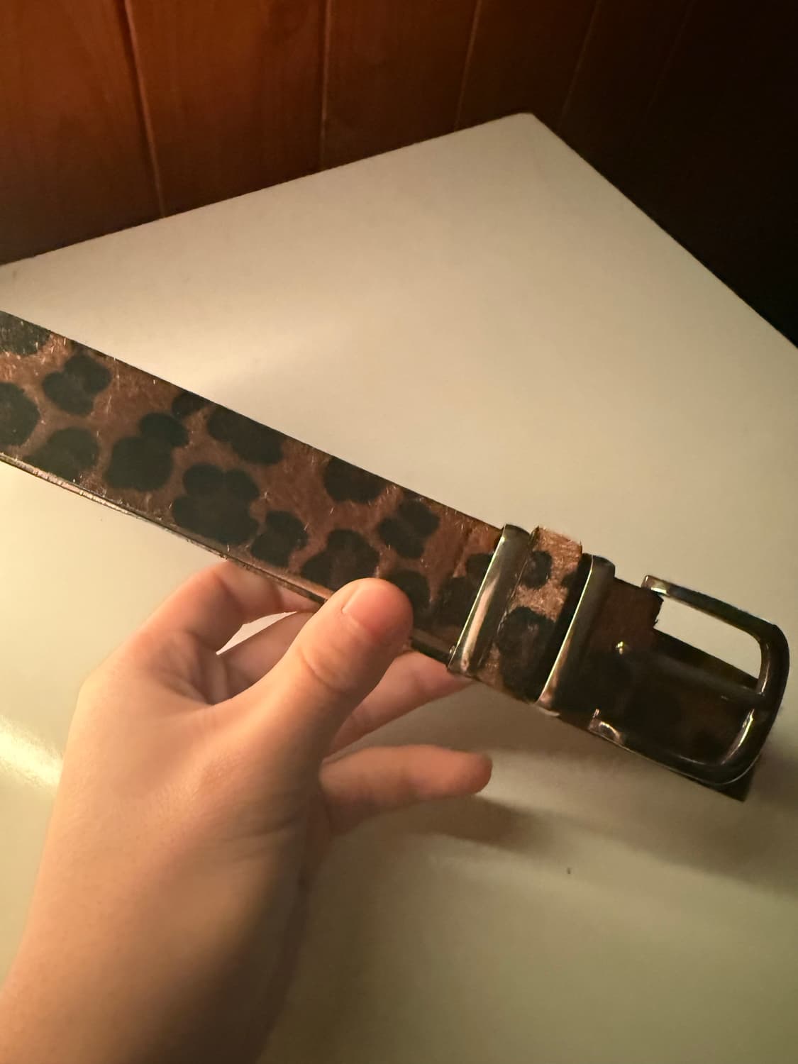 빈티지 레오파드 벨트 상품이미지2