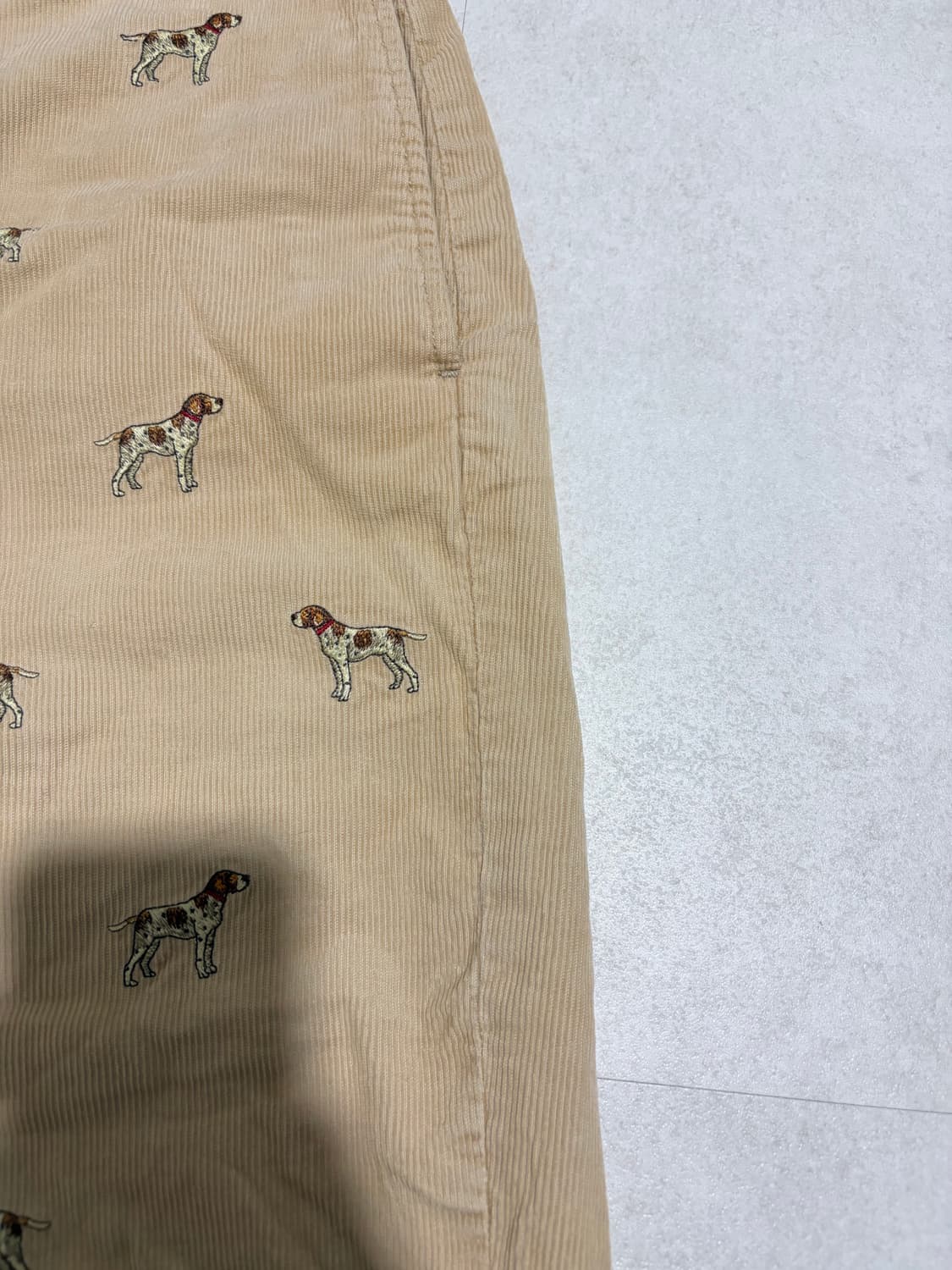 폴로 00s 해외판 코듀로이 강아지 자수팬츠 34 상품이미지3