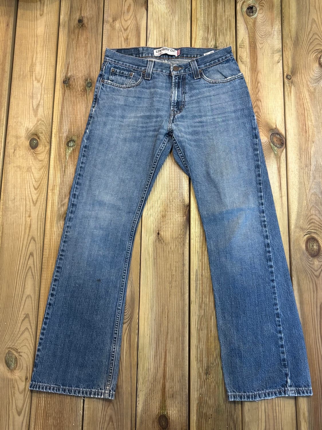 Levi’s 527 로우 부츠컷 데님 팬츠 연청 워시  상품이미지5