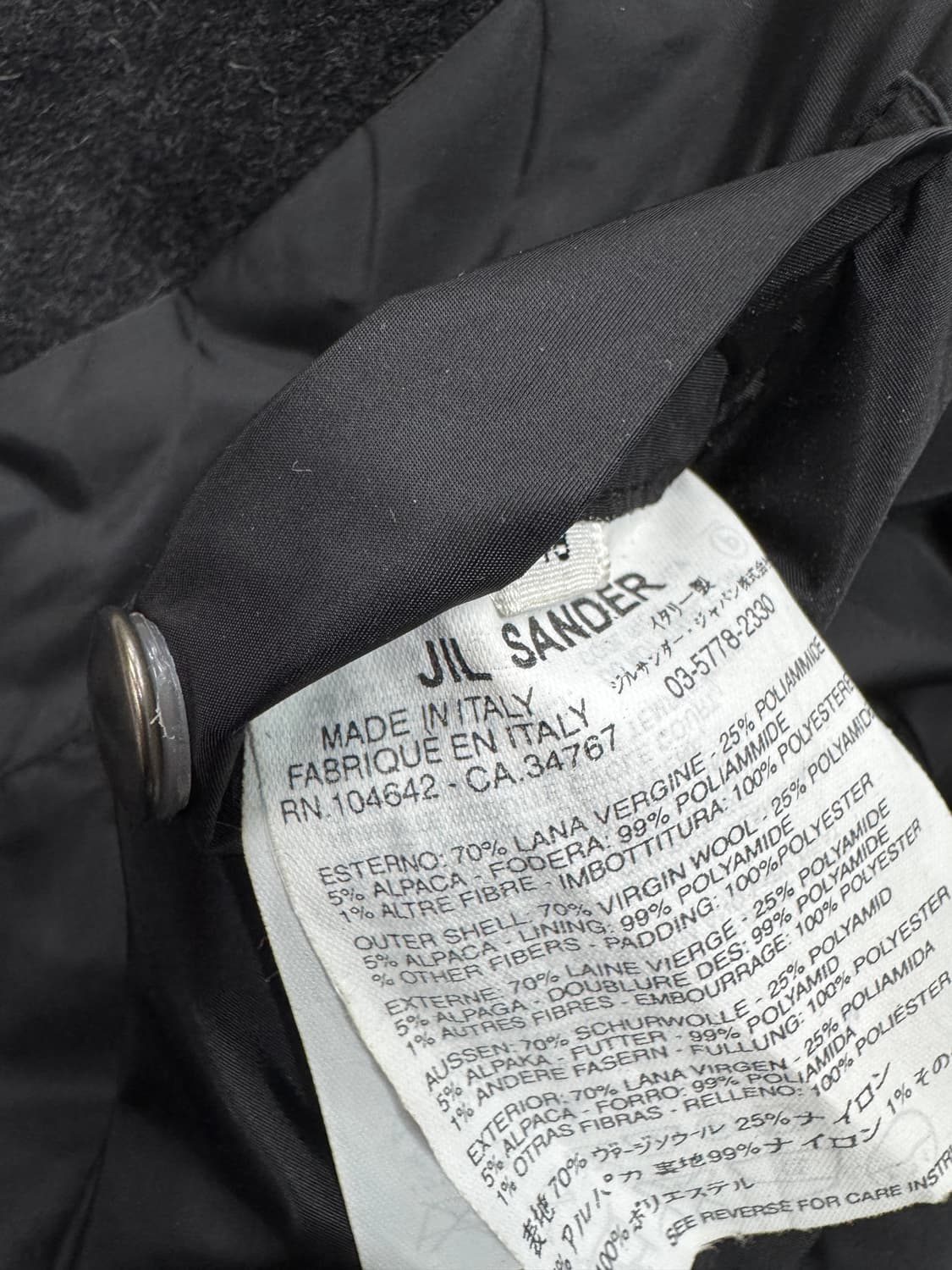 Jil Sander Early 00s Fur Military Jacket 상품이미지7