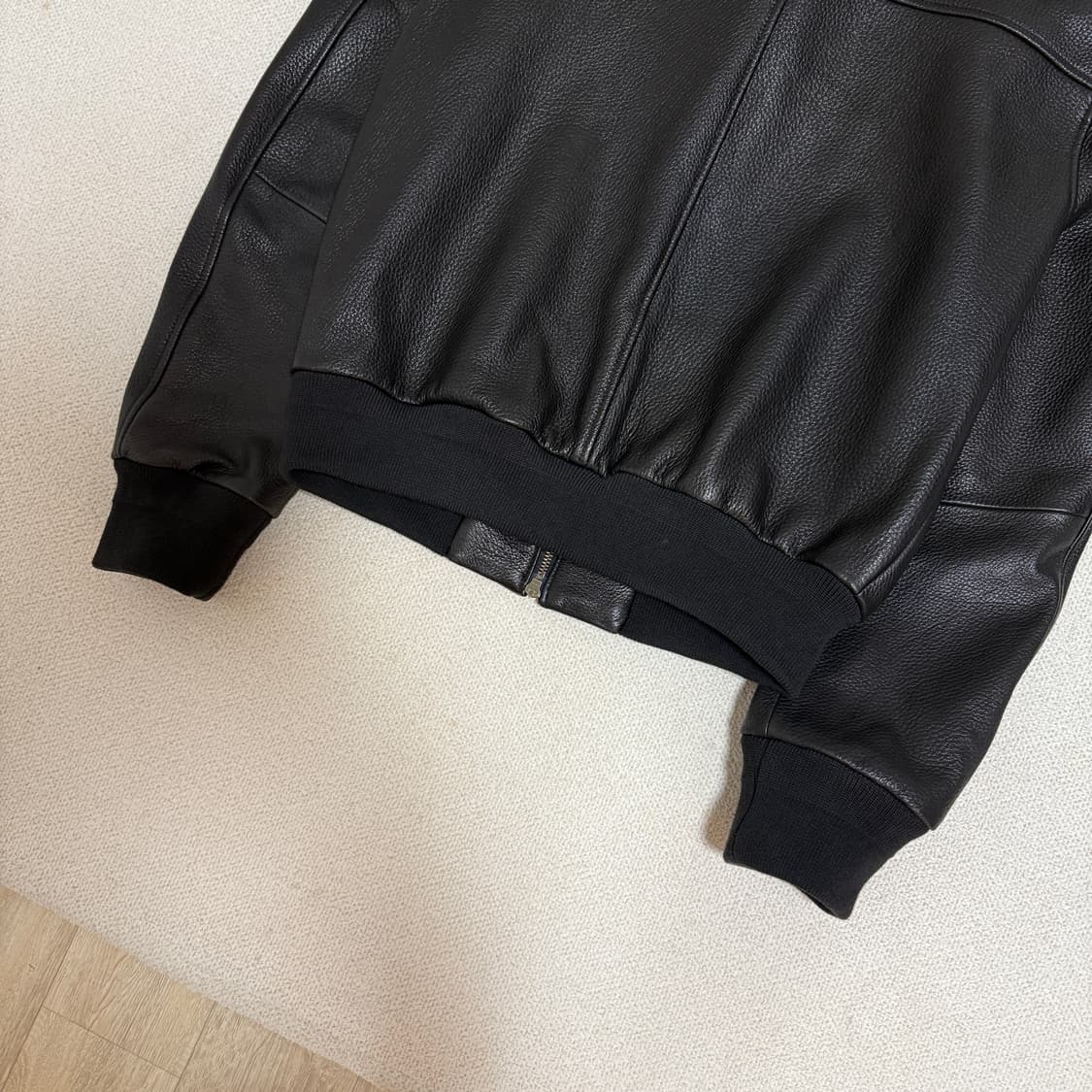 노이어 고트 슈렁큰 레더 블루종 50사이즈 상품이미지6