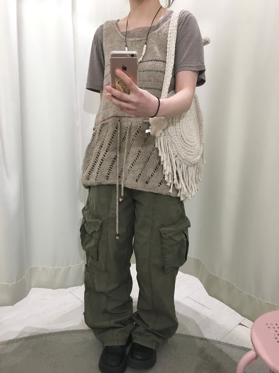 Made in nepal stripe mori vest 상품이미지3