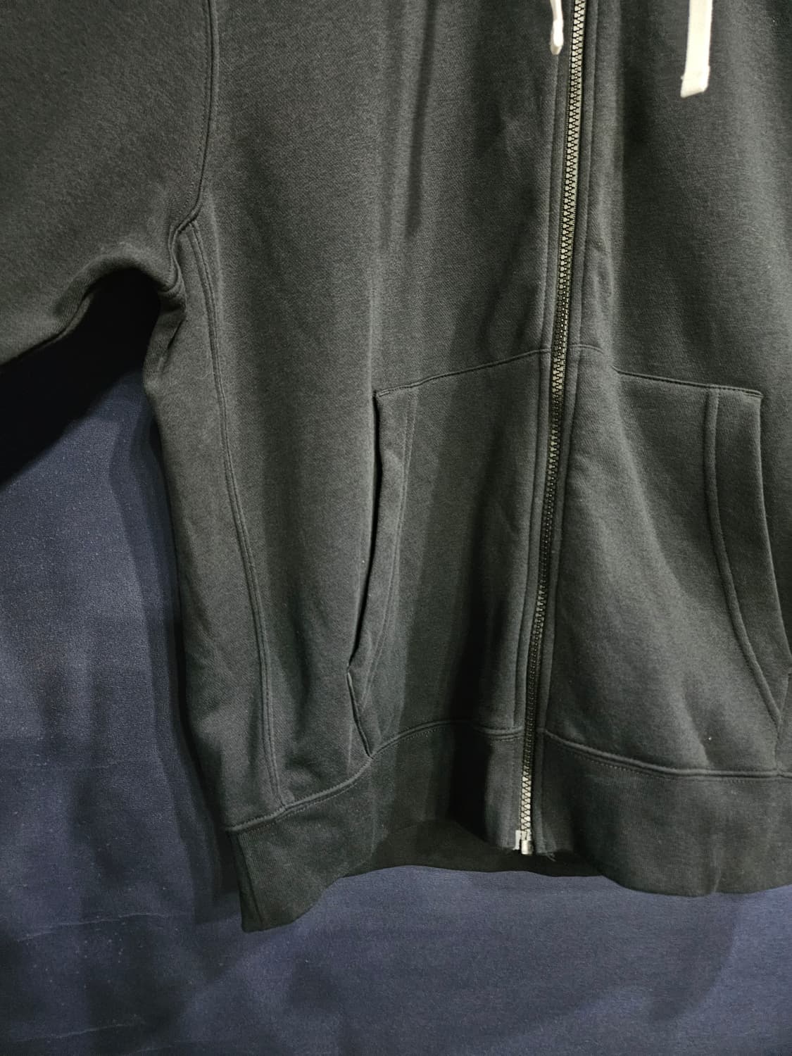 나이키 자수로고 블랙 남성 110 기모 후드집업  상품이미지6