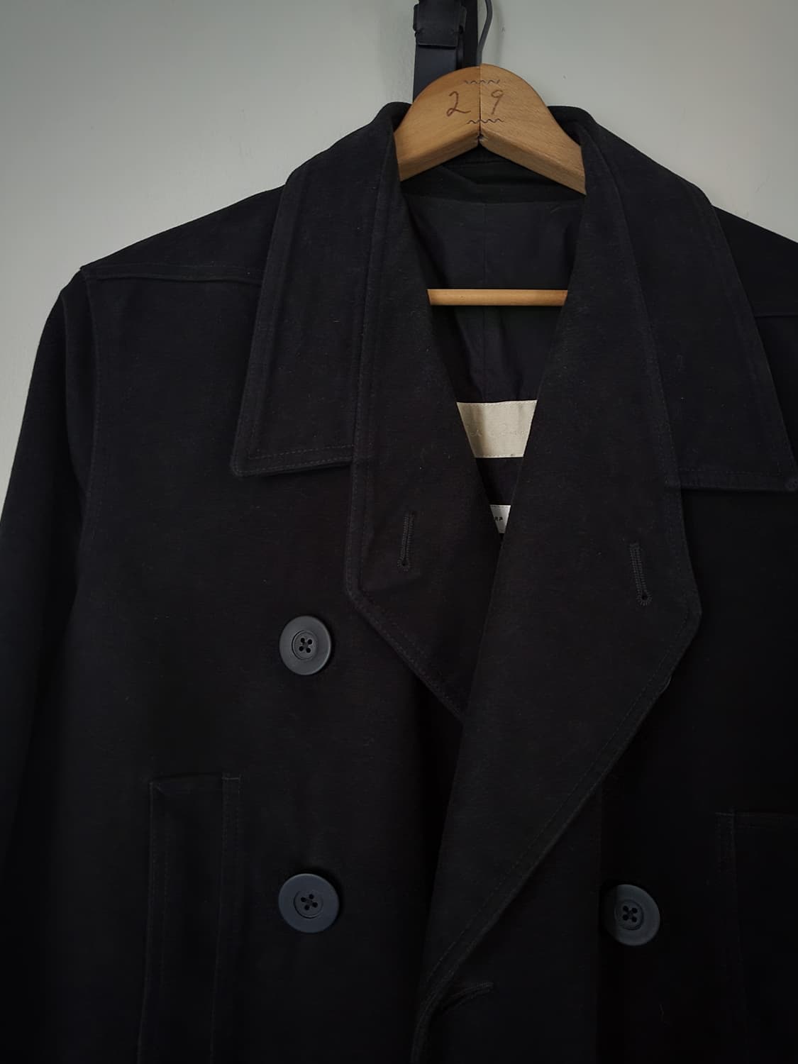 릭오웬스 FW16 몰스킨 런웨이 오피서 코트 상품이미지3