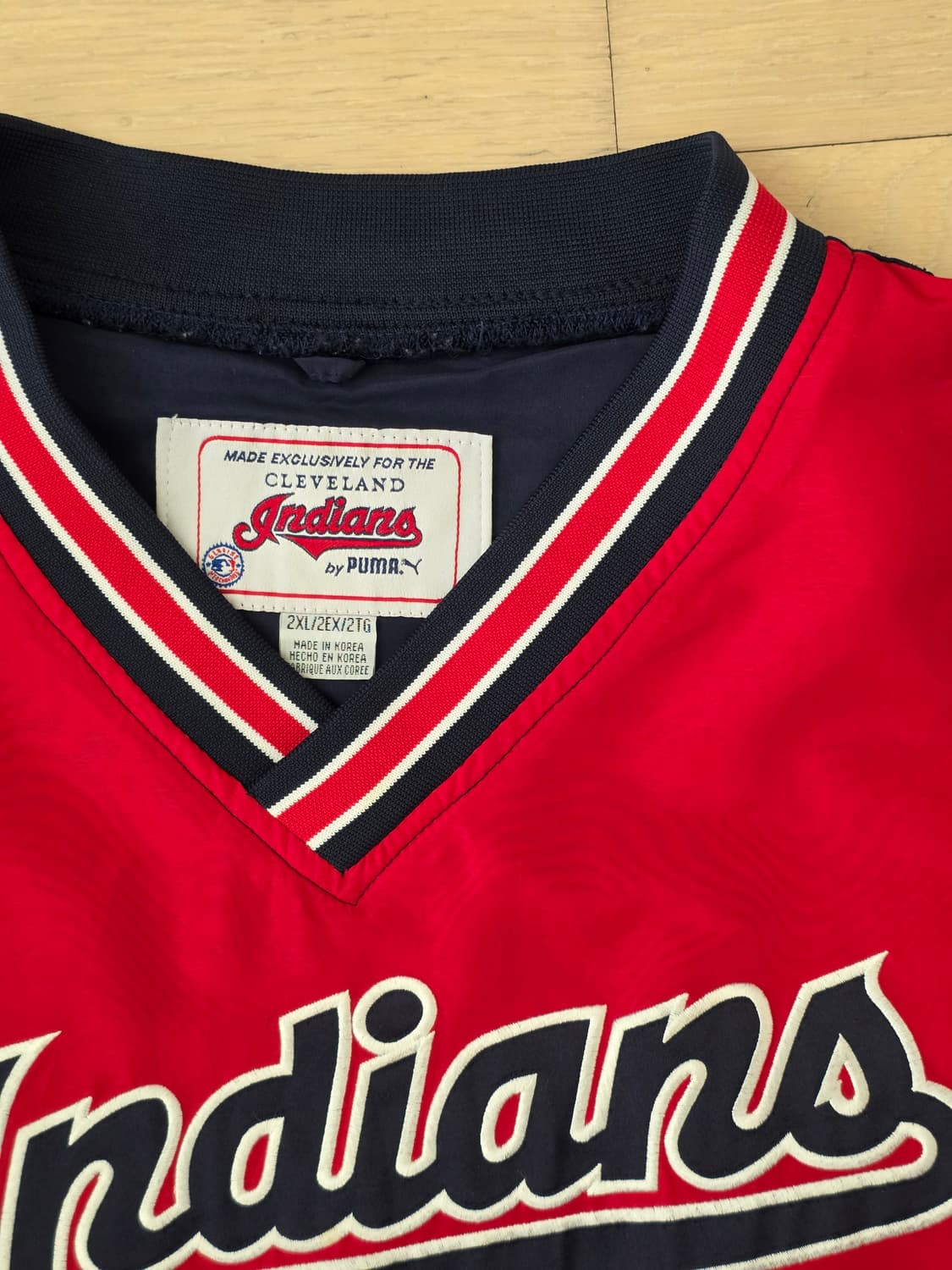 90's 클리브랜드인디언스xPUMA 원업2XL mlb 상품이미지4