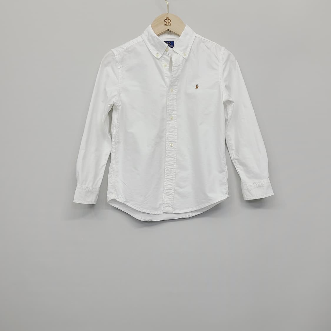 정품 폴로 키즈 QR신형 옥스포드 셔츠 화이트 7/130 상품이미지2
