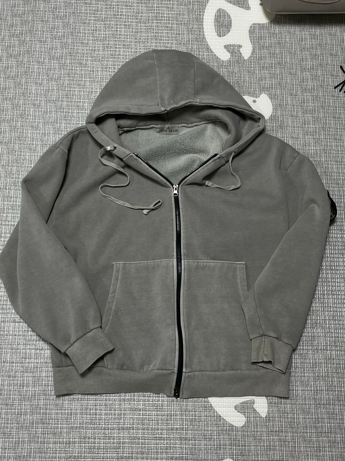 스톤아일랜드 그레이 후드집업 XL 상품이미지1
