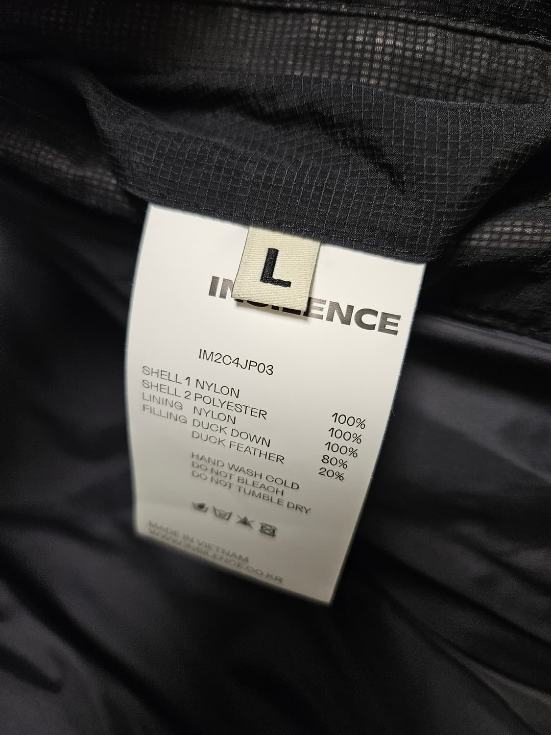 인사일런스 더블 레이어드 다운 자켓 블랙 L 상품이미지7
