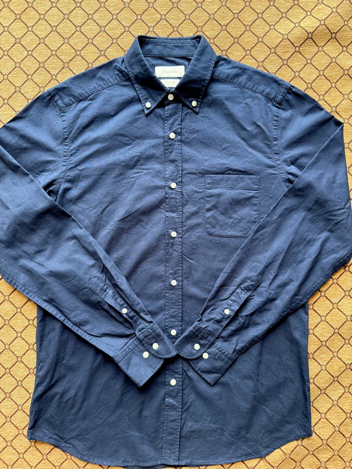 Massimo Dutti 네이비 버튼다운 셔츠 상품이미지2