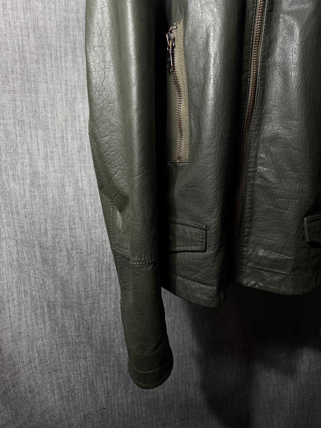 DKNY 램스킨 레더자켓 상품이미지5