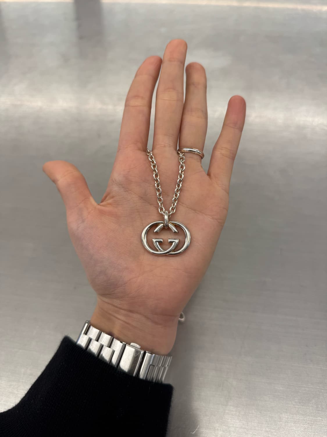 구찌 인터로킹 목걸이 상품이미지2