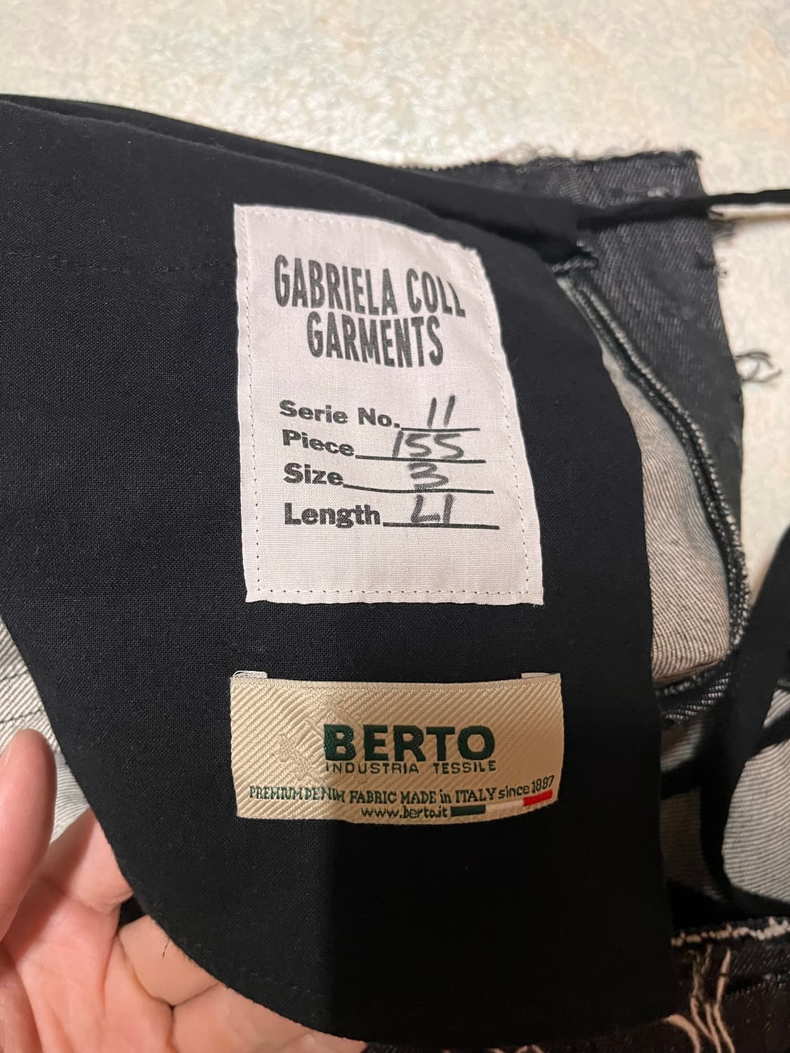 3사이즈)가브리엘라콜가먼츠 no.155 데님팬츠 상품이미지3