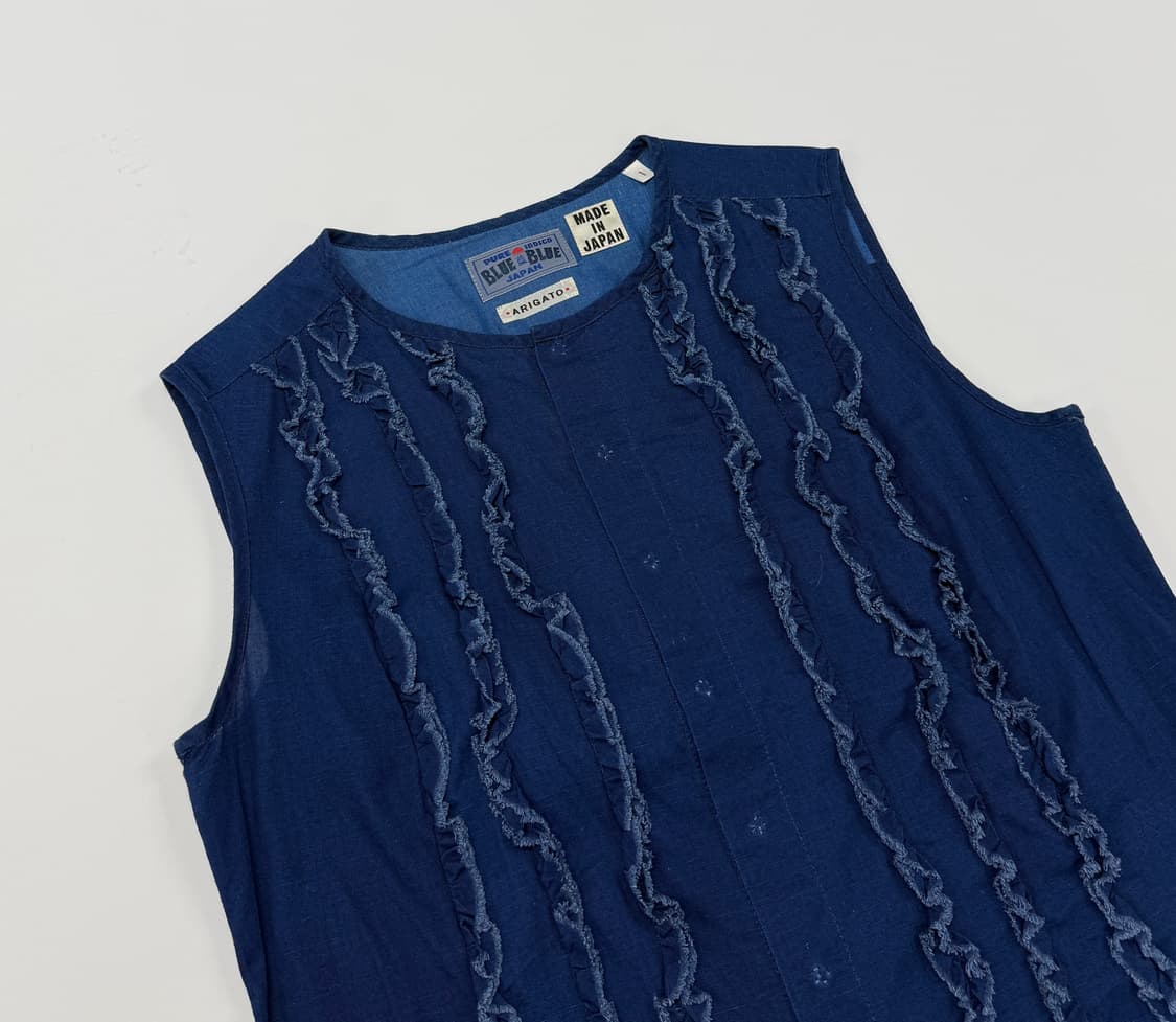 Blue blue japan indigo sleeveless 상품이미지4