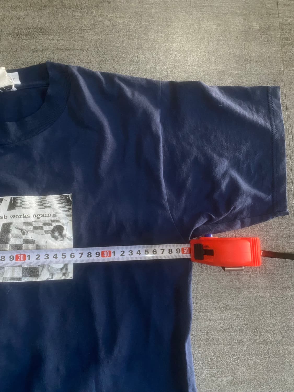 일본빈티지 Xdreem 올드스쿨아메카지스트릿 반팔티셔츠 네이비 상품이미지2