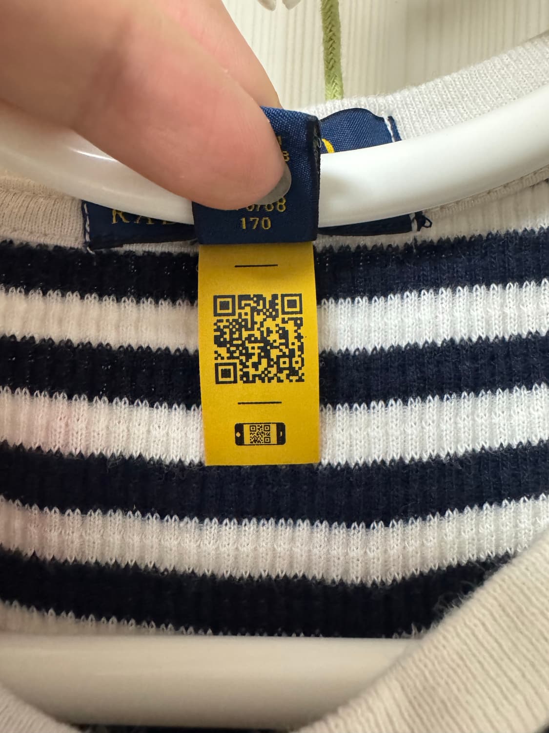 폴로 스트라이프 와플티 보이즈 xl 상품이미지4