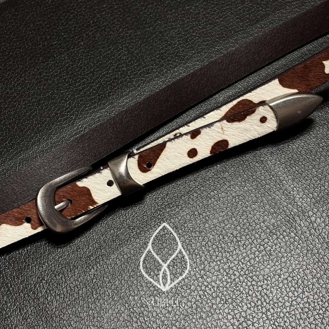 🌗 Cow hair western belt / 카우 웨스턴 소가죽 벨트 상품이미지7