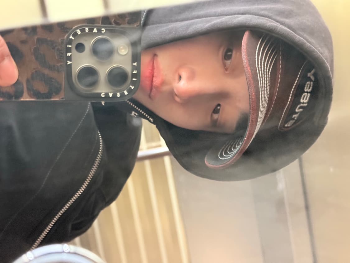 스투시 로우 프로 트러커 컷아웃 레더 스냅백 와인 상품이미지1