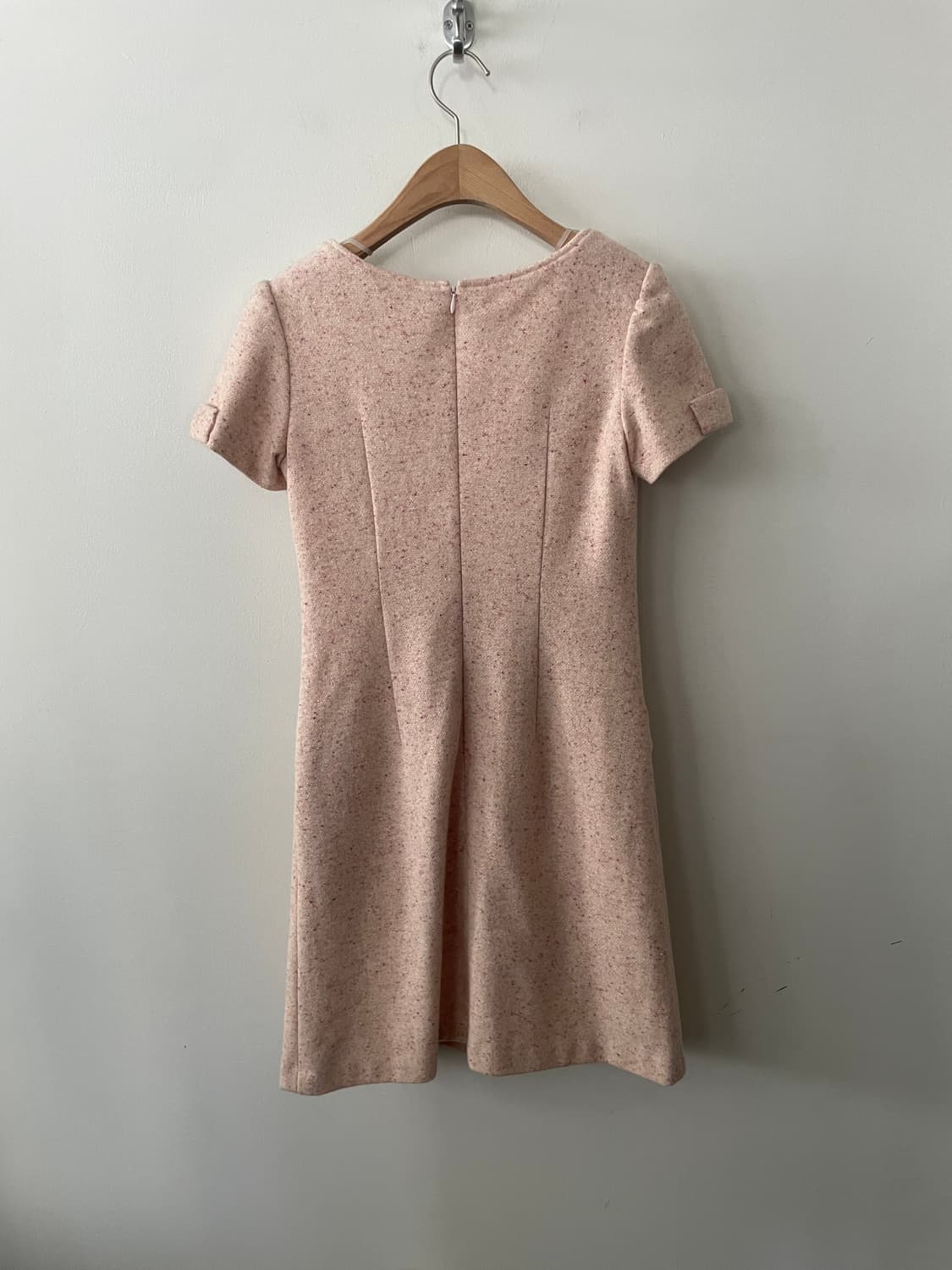 vintage ribbon rabbit fur midi dress 상품이미지9