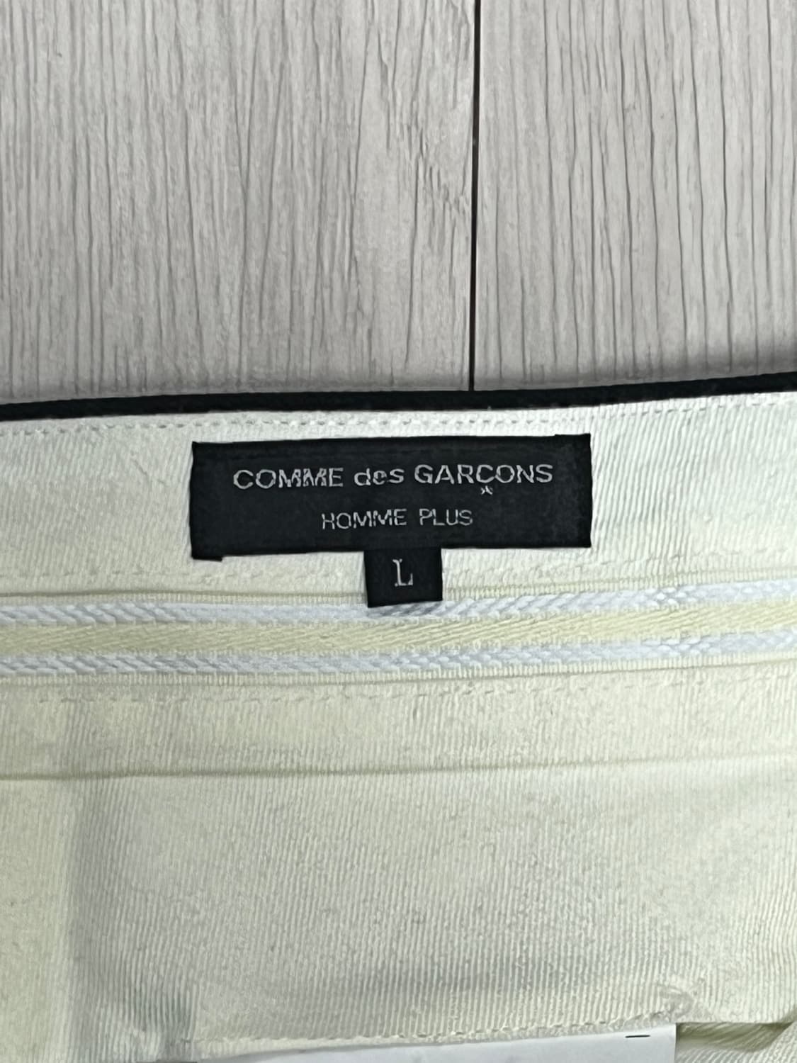 [L]꼼데가르송옴므플러스 우븐 울 플리츠 팬츠 상품이미지5