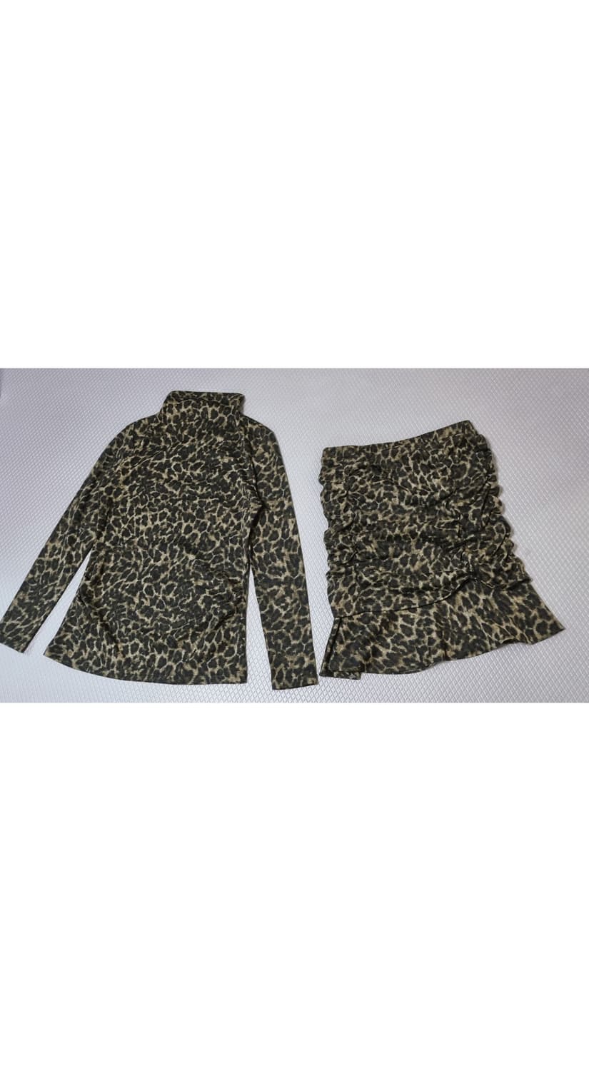 까뜨리네뜨 레오파트 스커트세트 상품이미지1