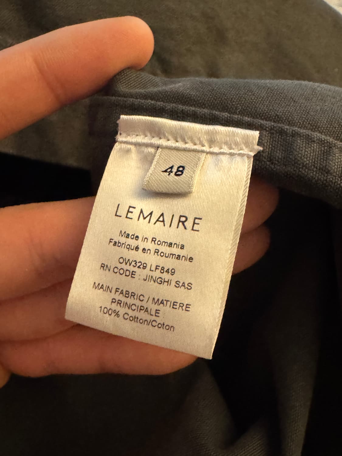 [48]르메르 필드 오버셔츠 아스팔트 상품이미지5