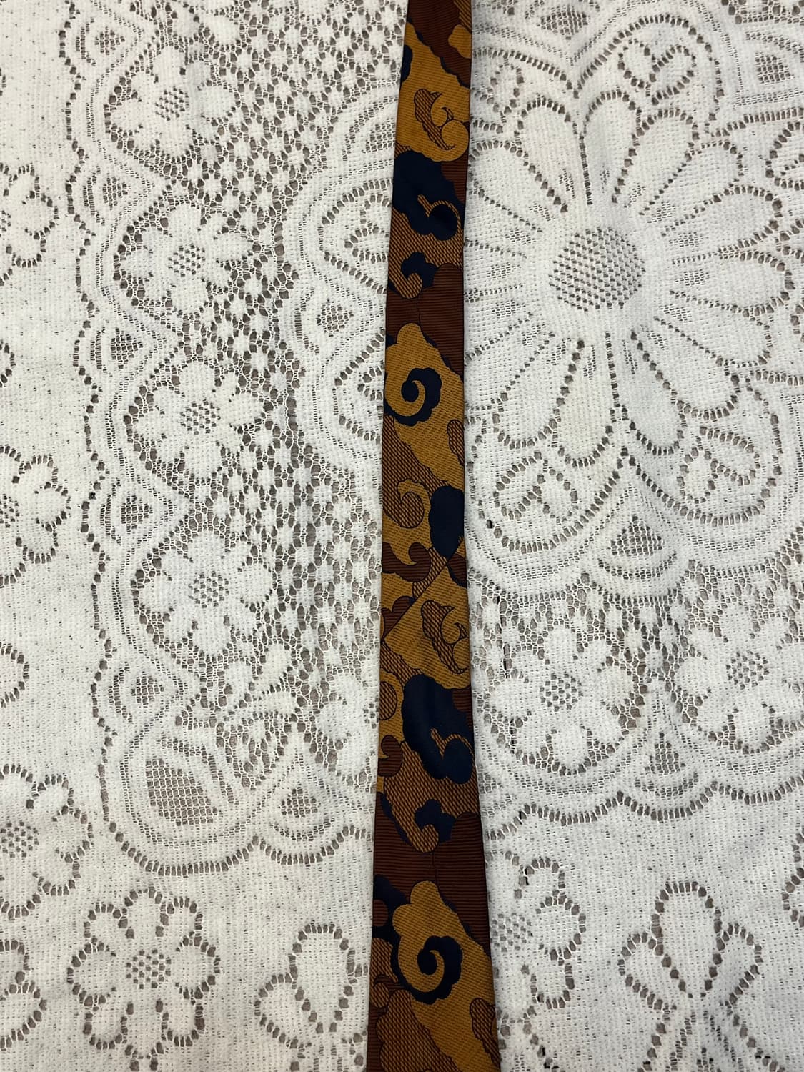 입생로랑 패턴 넥타이 브라운 #csz3130 상품이미지5