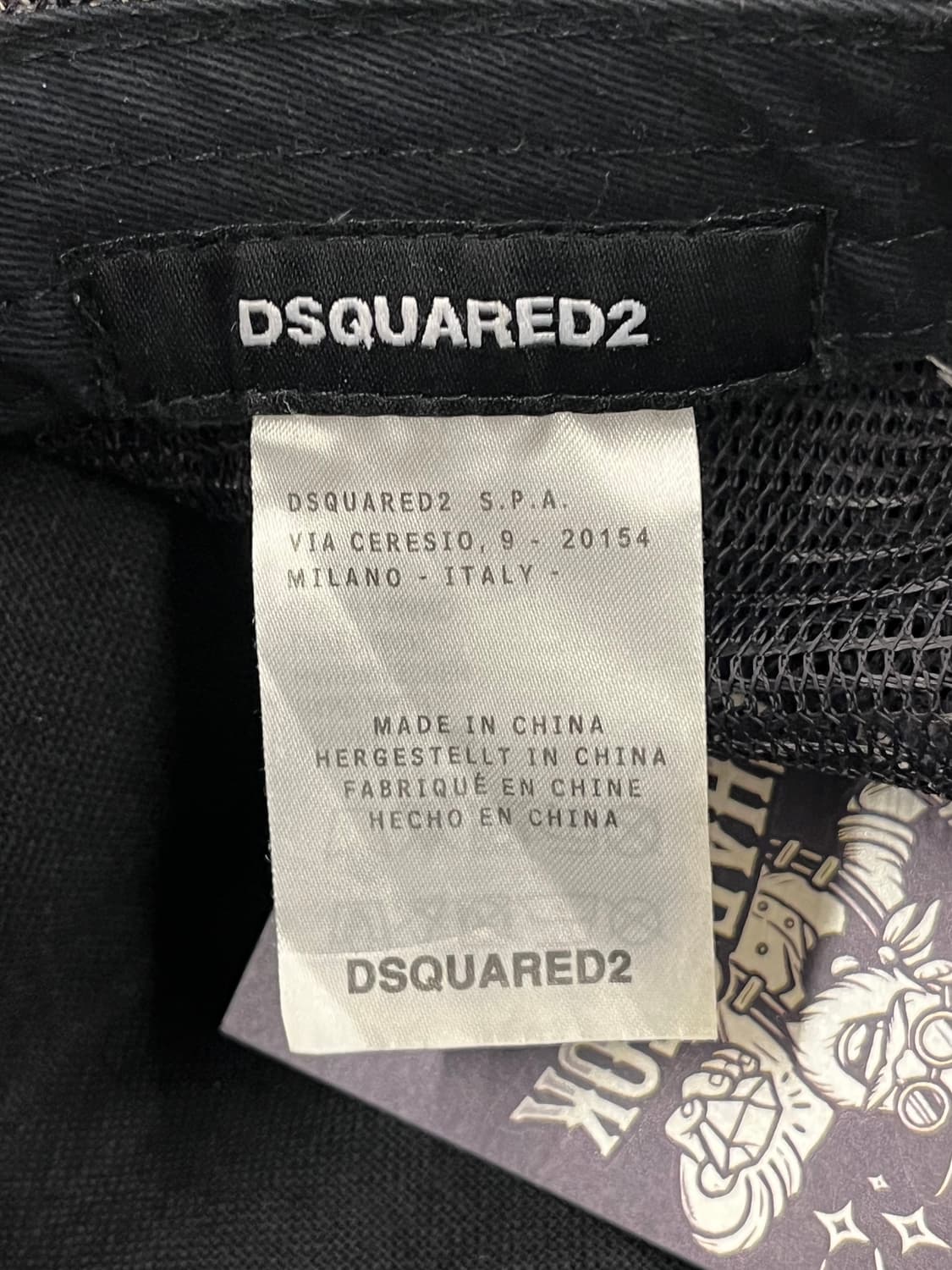 디스퀘어드2 트러커 볼캡 블랙 #csz3437 상품이미지2