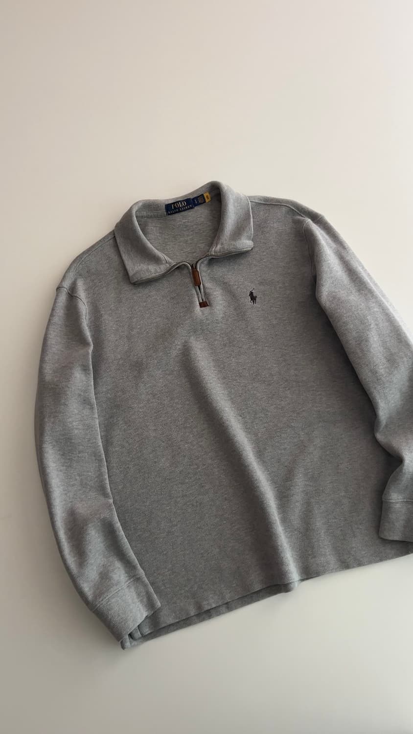 폴로 랄프로렌 그레이 하프집업 L 상품이미지3