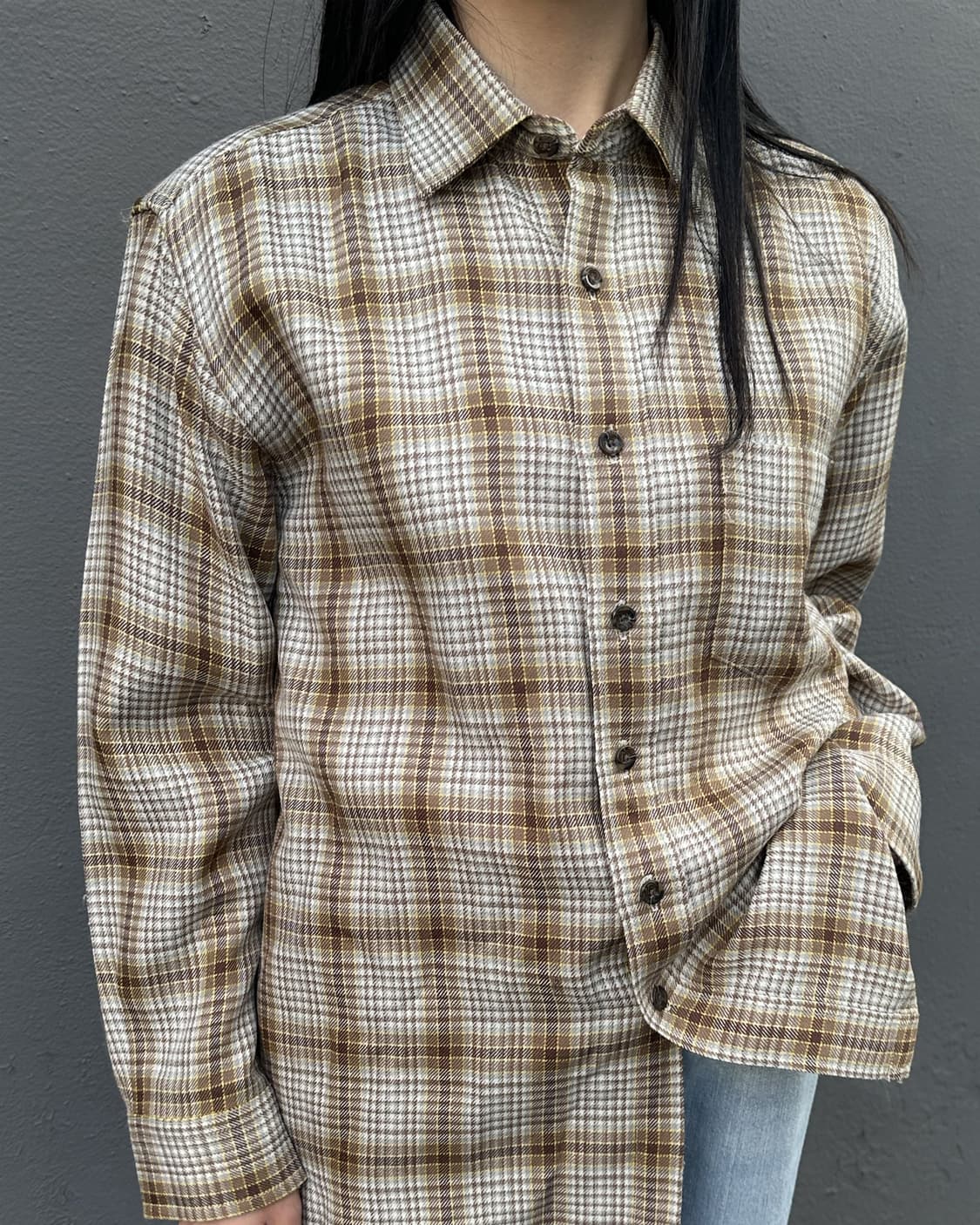 일본빈티지 빈티지 체크 셔츠 상품이미지1