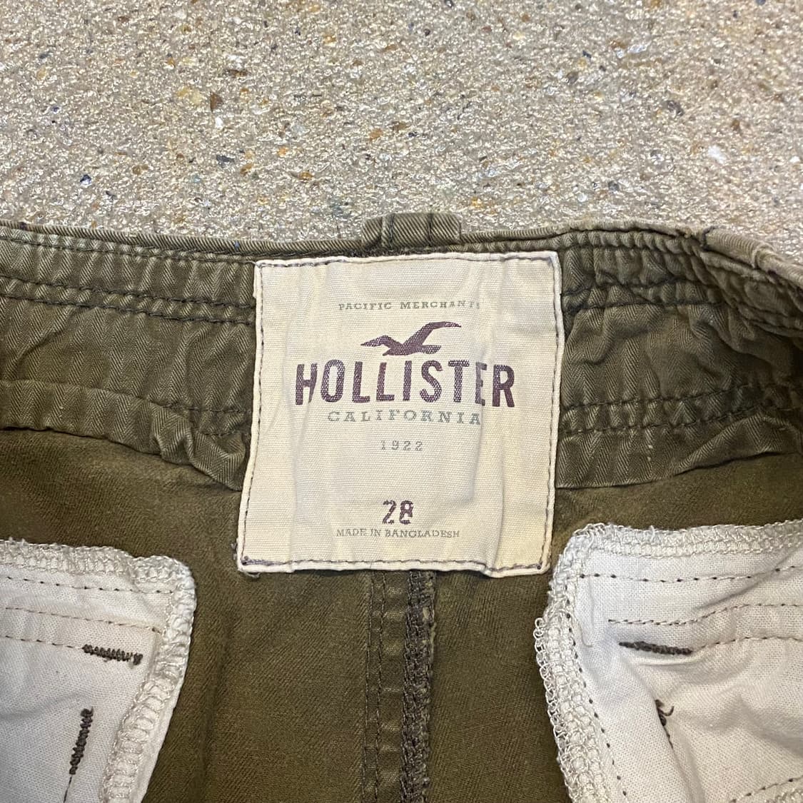 00s USA 빈티지 홀리스터 카모 카고반바지 버뮤다팬츠 상품이미지5