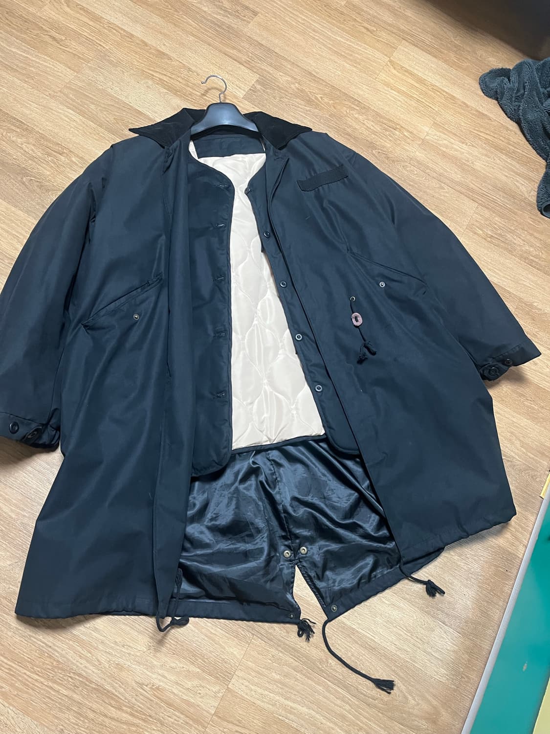 블랙 야상 파카 상품이미지4