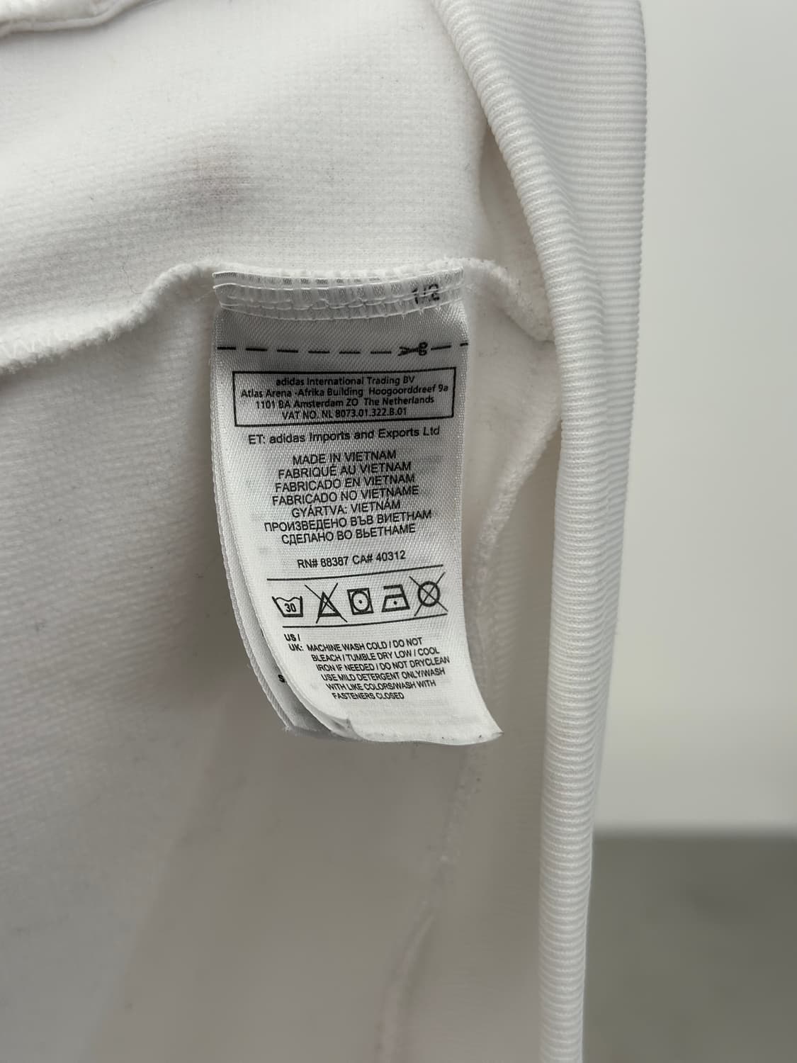 아디다스 화이트/그레이 레알마드리드 져지  상품이미지5
